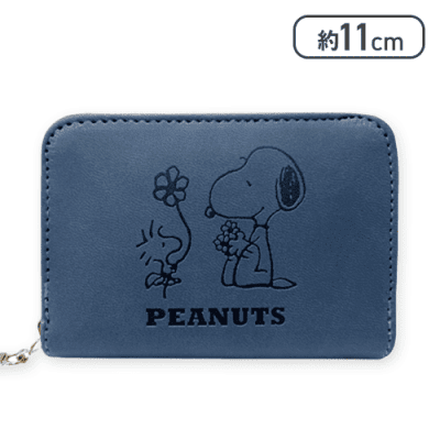 【ネイビー】スヌーピー　コンパクトファスナーウォレット7