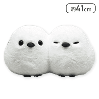 【シマちゃん&シマヒコ】ふくふくシマエナガよりそいツインBIG