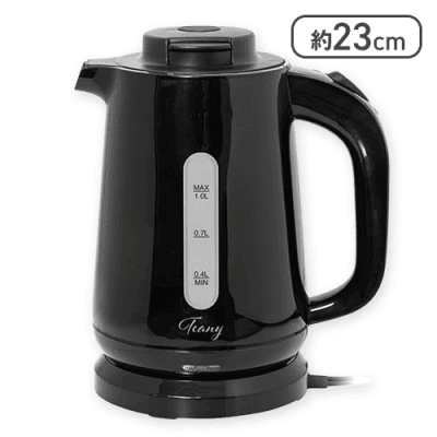 【ブラック】TEANY 電気ケトル