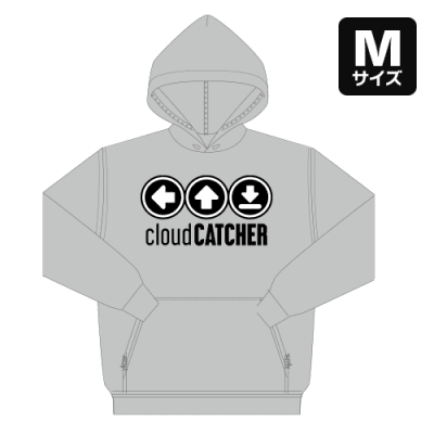 【M/グレー】PlayButton パーカー