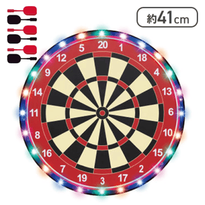 【レッド】LEDライティングBIGダーツ