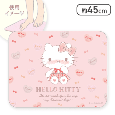 【ハローキティ】ハローキティ・シナモロール 珪藻土ソフトマット