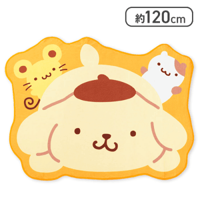 ポムポムプリン 特大ダイカットマット