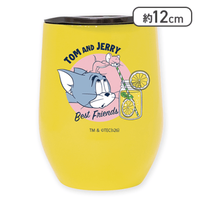【イエロー】トムとジェリー フタ付サーモタンブラ－Ver.2