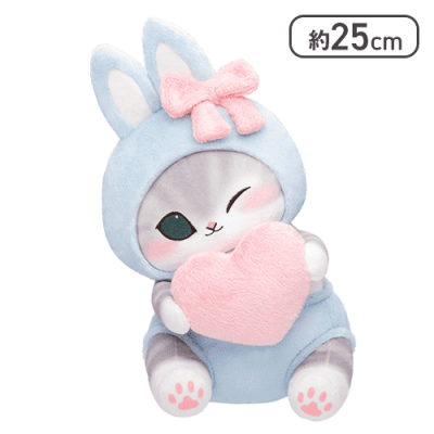 【ブルー】mofusand うさにゃんBIGぬいぐるみ