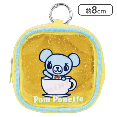 【ポンポネット】ナルミヤキャラクターズ 窓つきスクエアポーチ