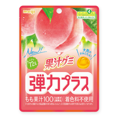 果汁グミ弾力プラスもも※賞味期限:2026/09/30＜50CPキャッチャー＞