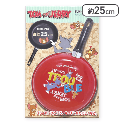 【レッド】トムとジェリーフライパン