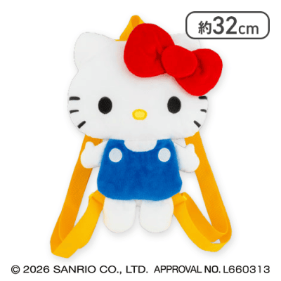 【ハローキティ】サンリオキャラクターズ ワクワクぬいぐるみリュック