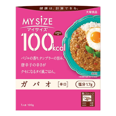 100kcalマイサイズ ガパオ 辛口 ※賞味期限:2027/01/31＜50CPキャッチャー＞