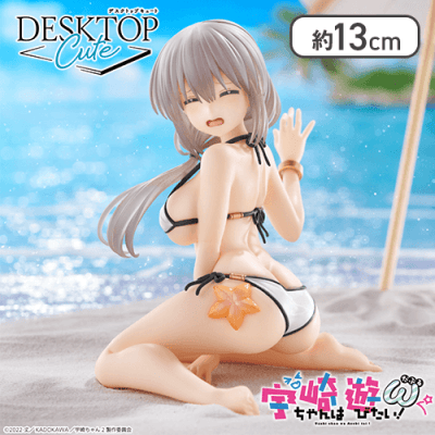 【1人1個まで】宇崎ちゃんは遊びたい！ω Desktop Cute フィギュア 宇崎月〜浜辺で水着ver.〜