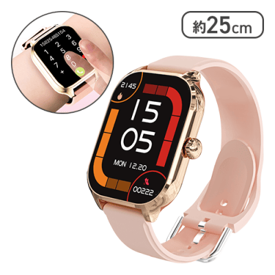 【サクラピンク】2.0インチタッチスクリーンスマートウォッチBEAUTE２