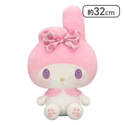 【マイメロディ】チムたん×マイメロディ おそろいいちごリボンBIGぬいぐるみ