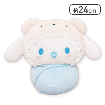 【シナモロール】サンリオキャラクターズ ラテクマベビーおくるみBIGぬいぐるみvol.1
