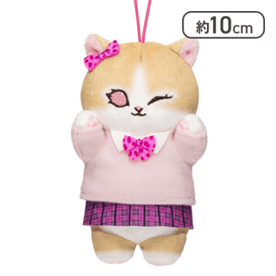 【ピンクリボン】mofusandコギャルにゃんマスコット