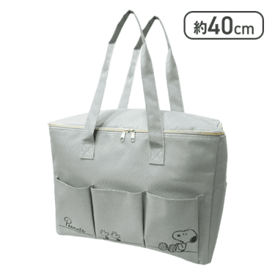 【グレー】スヌーピー　保冷保温BIGマルチバッグ