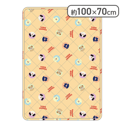 【オレンジ】mojojojoキルトマット