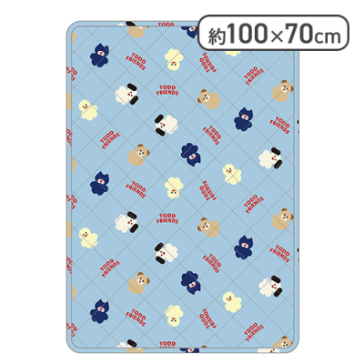 【ライトブルー】mojojojoキルトマット