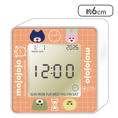 【オレンジ】mojojojo回転クロック