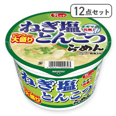 【12点セット】ビック　ねぎ塩とんこつらーめん※賞味期限:2026/10/12
