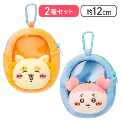 【シーサー＆古本屋】ちいかわ窓付きおかおミニポーチ
