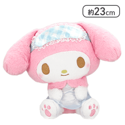 【マイメロディ】サンリオキャラクターズ こてっとぺったん ナイトウェアBIGぬいぐるみ