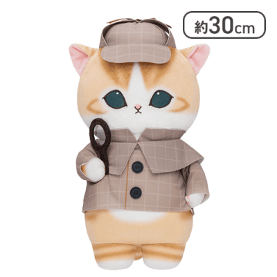 【名探偵にゃん】mofusand もふもふジャーニーBIGぬいぐるみ〜イギリス〜