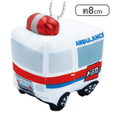 はたらくくるまのマスコット　トミカ　TOMICA 救急車　新品　タグ付き 救急車】トミカ はたらくくるまのキラキラマスコット | オンライン