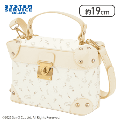 クリーム】リラックマ Rilakkuma Style レザー風バニティショルダー