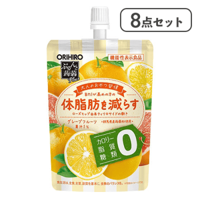 8点セット】ぷるんと蒟蒻Plus グレープフルーツ味※賞味期限:2027/03/31
