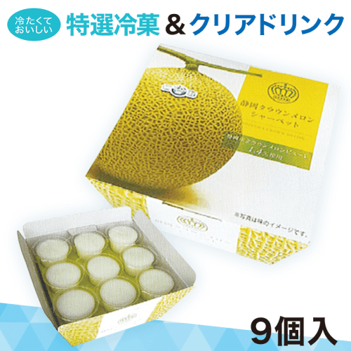 静岡産クラウンメロンシャーベット