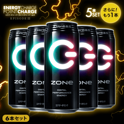 【エナジーチャージ】サントリー　ＺＯＮｅ　Ｖｅｒ．１．０．０ 500ml  5本セット＋もう1本オマケ