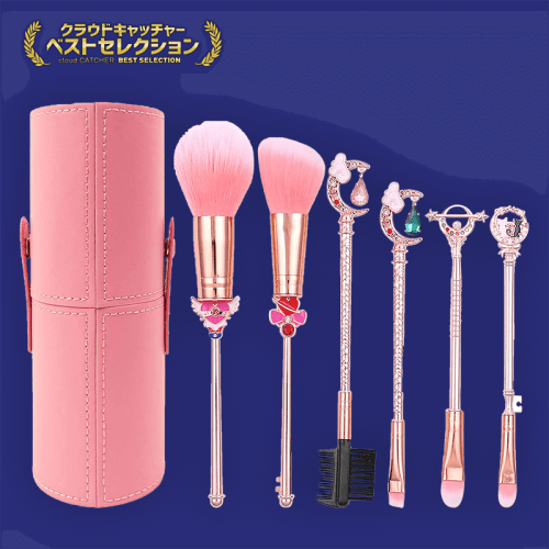 【ベストセレクション】アイブラシセット収納ケース付き 6本セット