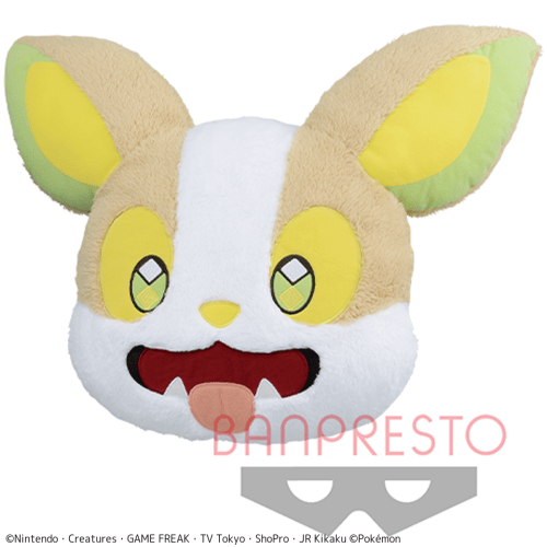 【ワンパチ】ポケットモンスター ほっこりいやされ でっかい顔型クッション〜ポッチャマ・ワンパチ〜
