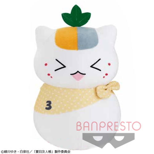 【C:ニャンコ先生（イエロー）】夏目友人帳 でっかいぬいぐるみ〜トリプルニャンコ先生おしゃれスカーフ〜
