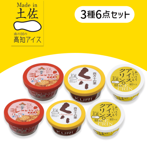 【6個入】高知名産物アイスセット