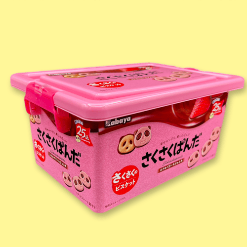 【ストロベリー＆ショコラ】さくさくパンダお菓子コンテナ※賞味期限:2022/12