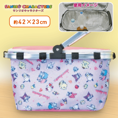 【ピンク】サンリオキャラクターズ　マイベストフレーバーひんやりバスケット