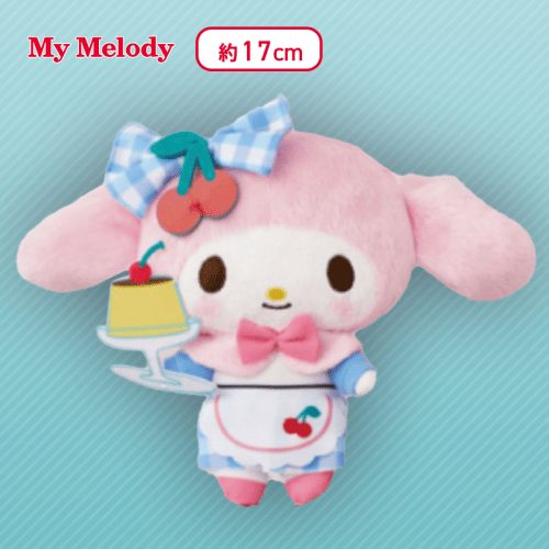 【B:マイメロディ(ピンク)】マイメロディ・クロミ さくらんぼパーラーぬいぐるみ〜マイメロディ・クロミ〜