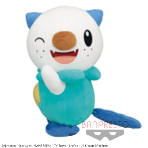 【B:ミジュマル】ポケットモンスター ほぺぴた でっかいぬいぐるみ〜ポッチャマ・ミジュマル〜