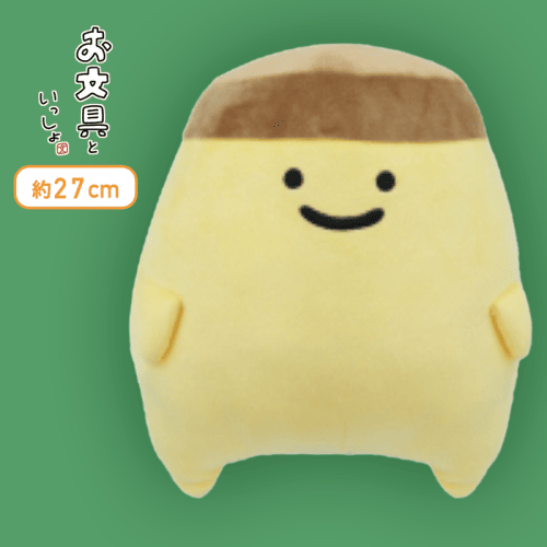 【プリンさん】お文具といっしょ もちもちぬいぐるみBIG