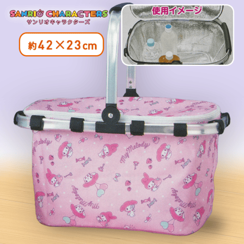 【ピンク】 マイメロディ クロミ シャーベットカラーひんやりバスケット