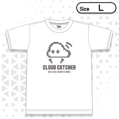 【ホワイト/L】Pixel-Tshirt