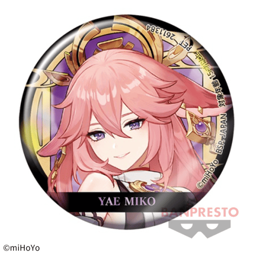 【八重神子】原神 ホログラム缶バッジ〜稲妻城〜
