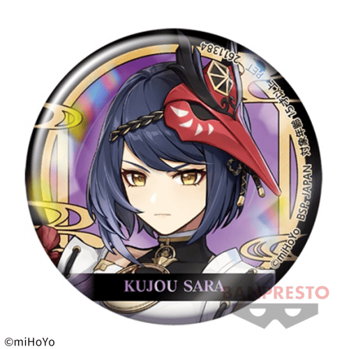 【九条裟羅】原神 ホログラム缶バッジ〜稲妻城〜