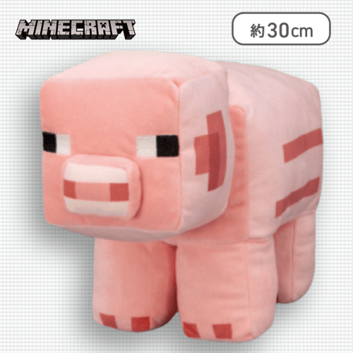 ブタ】マインクラフト BIGぬいぐるみ〜ヒツジ・ブタ〜 | オンライン