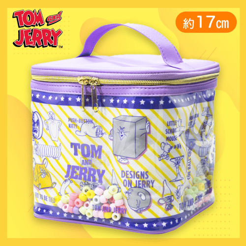 【パープル】トムとジェリーバニティバッグ