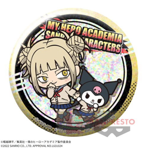 【トガヒミコ×クロミ】僕のヒーローアカデミア×サンリオキャラクターズ ホログラム缶バッジ