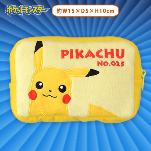 【ピカチュウ】ポケットモンスター　スクエアポーチ