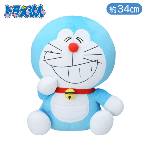 ドラえもん　メガジャンボにんまりぬいぐるみ